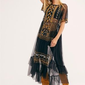 FREE PEOPLE NEVER WORN Sabrina sheer dress “maxi top”